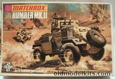 Matchbox 1/76 Humber Mk.II with Diorama Display Base, PK75 plastic model kit